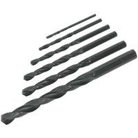 Loops 6 Piece Roll Forged HSS Drill Bit Set - 2mm to 8mm - Hand & Pillar Drills