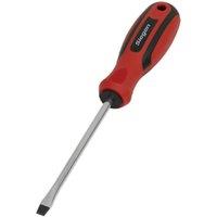 Loops Slotted 5 x 100mm Screwdriver with Soft Grip Handle - Chrome Vanadium Shaft
