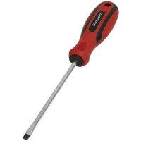 Loops Slotted 5 x 125mm Screwdriver with Soft Grip Handle - Chrome Vanadium Shaft