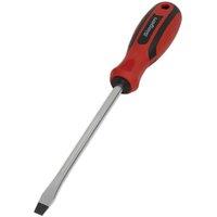 Loops Slotted 8 x 150mm Screwdriver with Soft Grip Handle - Chrome Vanadium Shaft