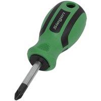 Loops Pozi Head 2 x 38mm Screwdriver with Soft Grip Handle - Chrome Vanadium Shaft