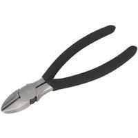 Loops 150mm Side Cutter Pliers - Drop Forged Steel - 10mm Jaw Capacity - Foam Grip in Metallics