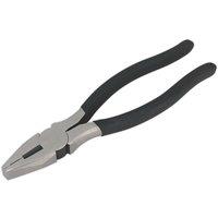 Loops 180mm Combination Pliers - Drop Forged Steel - 20mm Jaw Capacity - Foam Grip in Metallics
