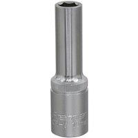 Loops 10mm Steel Deep Drive Socket - 1/2 Square Drive - Chrome Vanadium Socket in Metallics