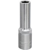 Loops 11mm Steel Deep Drive Socket - 1/2" Square Drive - Chrome Vanadium Socket in Metallics