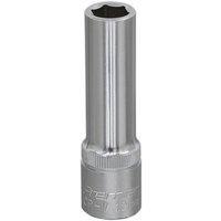 Loops 12mm Steel Deep Drive Socket - 1/2" Square Drive - Chrome Vanadium Socket in Metallics