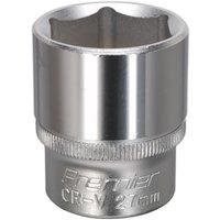 Loops 27mm Steel Drive Socket - 1/2" Square Drive - Chrome Vanadium Wrench Socket in Metallics