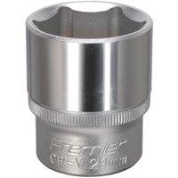Loops 29mm Steel Drive Socket - 1/2" Square Drive - Chrome Vanadium Wrench Socket in Metallics