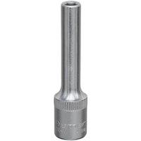 Loops 4mm Forged Steel Deep Drive Socket - 1/4" Square Drive Chrome Vanadium Socket in Metallics