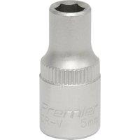 Loops 5mm Forged Steel Drive Socket - 1/4" Square Drive - Chrome Vanadium Socket in Metallics