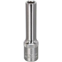 Loops 5.5mm Forged Steel Deep Drive Socket 1/4" Square Drive Chrome Vanadium Socket in Metallics