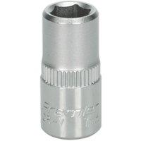 Loops 7mm Forged Steel Drive Socket - 1/4" Square Drive - Chrome Vanadium Socket in Metallics