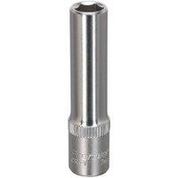 Loops 7mm Forged Steel Deep Drive Socket - 1/4" Square Drive Chrome Vanadium Socket in Metallics