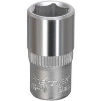 Loops 9mm Forged Steel Drive Socket - 1/4" Square Drive - Chrome Vanadium Socket in Metallics