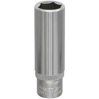 Loops 11mm Forged Steel Deep Drive Socket 1/4" Square Drive Chrome Vanadium Socket in Metallics