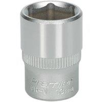 Loops 13mm Forged Steel Drive Socket - 1/4" Square Drive - Chrome Vanadium Socket in Metallics