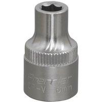 Loops 6mm Forged Steel Drive Socket - 3/8" Square Drive - Chrome Vanadium Socket in Metallics