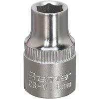 Loops 8mm Forged Steel Drive Socket - 3/8" Square Drive - Chrome Vanadium Socket in Metallics