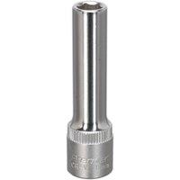 Loops 8mm Forged Steel Deep Drive Socket - 3/8" Square Drive - Chrome Vanadium Socket in Metallics