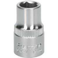 Loops 9mm Forged Steel Drive Socket - 3/8" Square Drive - Chrome Vanadium Socket in Metallics