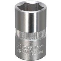 Loops 12mm Forged Steel Drive Socket - 3/8" Square Drive - Chrome Vanadium Socket in Metallics