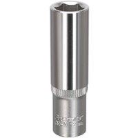 Loops 12mm Forged Steel Deep Drive Socket - 3/8" Square Drive - Chrome Vanadium Socket in Metallics