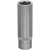 Loops 14mm Forged Steel Deep Drive Socket - 3/8" Square Drive - Chrome Vanadium Socket in Metallics