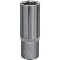 Loops 15mm Forged Steel Deep Drive Socket - 3/8" Square Drive - Chrome Vanadium Socket in Metallics