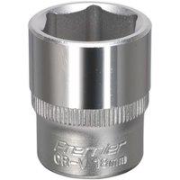 Loops 18mm Forged Steel Drive Socket - 3/8" Square Drive - Chrome Vanadium Socket in Metallics
