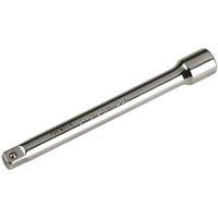 Loops 150mm Forged Steel Extension Bar - 3/8" Sq Drive - Spring-Ball Socket Retainer in Metallics