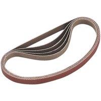 Loops 5 PACK - 10mm x 330mm Sanding Belts - 120 Grit Aluminium Oxide Slim Detail Loop