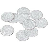 Loops 10 PACK - 50mm Hook & Loop Mini Sanding Discs - 120 Grit Aluminium Oxide Sheet