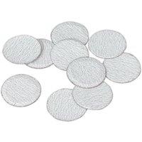 Loops 10 PACK - 50mm Hook & Loop Mini Sanding Discs - 60 Grit Aluminium Oxide Sheet