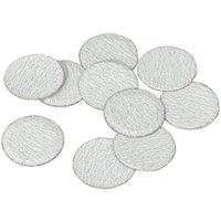 Loops 10 PACK - 75mm Hook & Loop Mini Sanding Discs - 120 Grit Aluminium Oxide Sheet