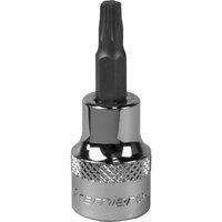 Loops T27 TRX Star Socket Bit - 3/8" Square Drive - PREMIUM S2 Steel Head Knurled Grip in Metallics