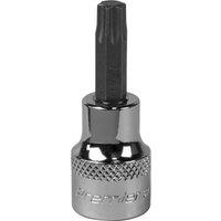 Loops T40 TRX Star Socket Bit - 3/8" Square Drive - PREMIUM S2 Steel Head Knurled Grip in Metallics