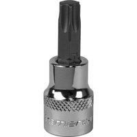 Loops T47 TRX Star Socket Bit - 3/8 Square Drive - PREMIUM S2 Steel Head Knurled Grip in Metallics