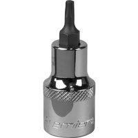 Loops T20 TRX Star Socket Bit - 1/2" Square Drive - PREMIUM S2 Steel Head Knurled Grip in Metallics