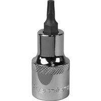 Loops T25 TRX Star Socket Bit - 1/2" Square Drive - PREMIUM S2 Steel Head Knurled Grip in Metallics