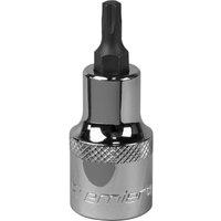 Loops T27 TRX Star Socket Bit - 1/2" Square Drive - PREMIUM S2 Steel Head Knurled Grip in Metallics