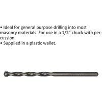 Loops 5 x 100mm Rotary Impact Drill Bit - Straight Shank - Masonry Material Drill