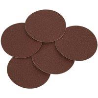 Loops 5 PACK - 125mm Self Adhesive Backed Sanding Disc - 80 Grit Aluminium Oxide Sheet