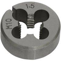 Loops M10 x 1.5mm Metric Split Die - Quality Steel - Bar / Bolt Threading Bit & Case in Metallics