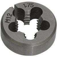 Loops M12 x 1.75mm Metric Split Die - Quality Steel - Bar / Bolt Threading Bit & Case in Metallics