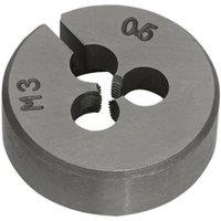 Loops M3 x 0.5mm Metric Split Die - Quality Steel - Bar / Bolt Threading Bit & Case in Metallics