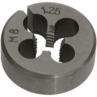 Loops M8 x 1.25mm Metric Split Die - Quality Steel - Bar / Bolt Threading Bit & Case in Metallics