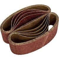 Loops 5 PACK - 75mm x 533mm Sanding Belts - 24 Grit Aluminium Oxide Cloth Backed Set