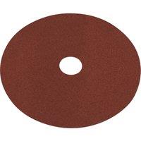 Loops 25 PACK 100mm Fibre Backed Sanding Discs - 60 Grit Aluminium Oxide Round Sheet