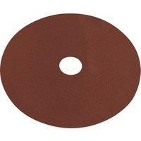 Loops 25 PACK 100mm Fibre Backed Sanding Discs - 80 Grit Aluminium Oxide Round Sheet