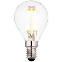 Loops LED Filament Lamp Bulb 4W Golf Shaped E14 LED Clear Glass 2700k Warm White